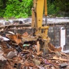 Excavator Rakes for sale Scooping Rubble - Rockland Manufacturing