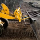 Utility Construction Fork for sale Carrying a Container - Rockland Manufacturing