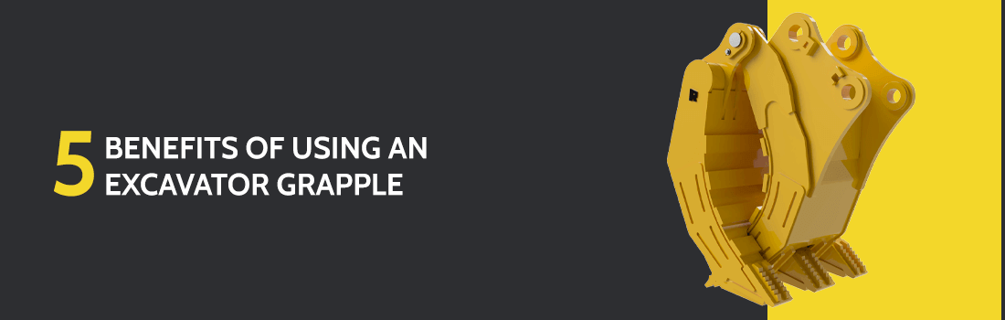 use an excavator grapple attachment